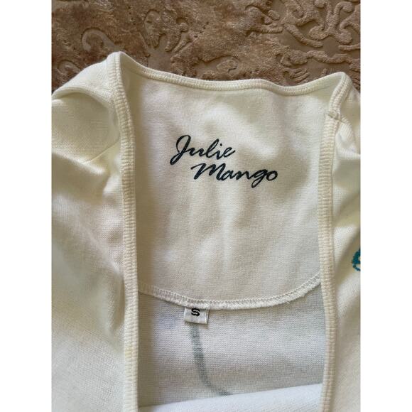 Vintage 90s y2k blouse with floral and butterfly print 3/4 length sleeves small‎ - Picture 5 of 5